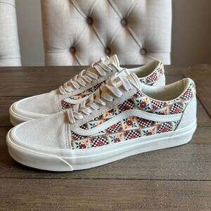 VANS Old Skool 36 DX Anaheim Factory Tile Check Floral Skate Shoes M11/ W 12.5